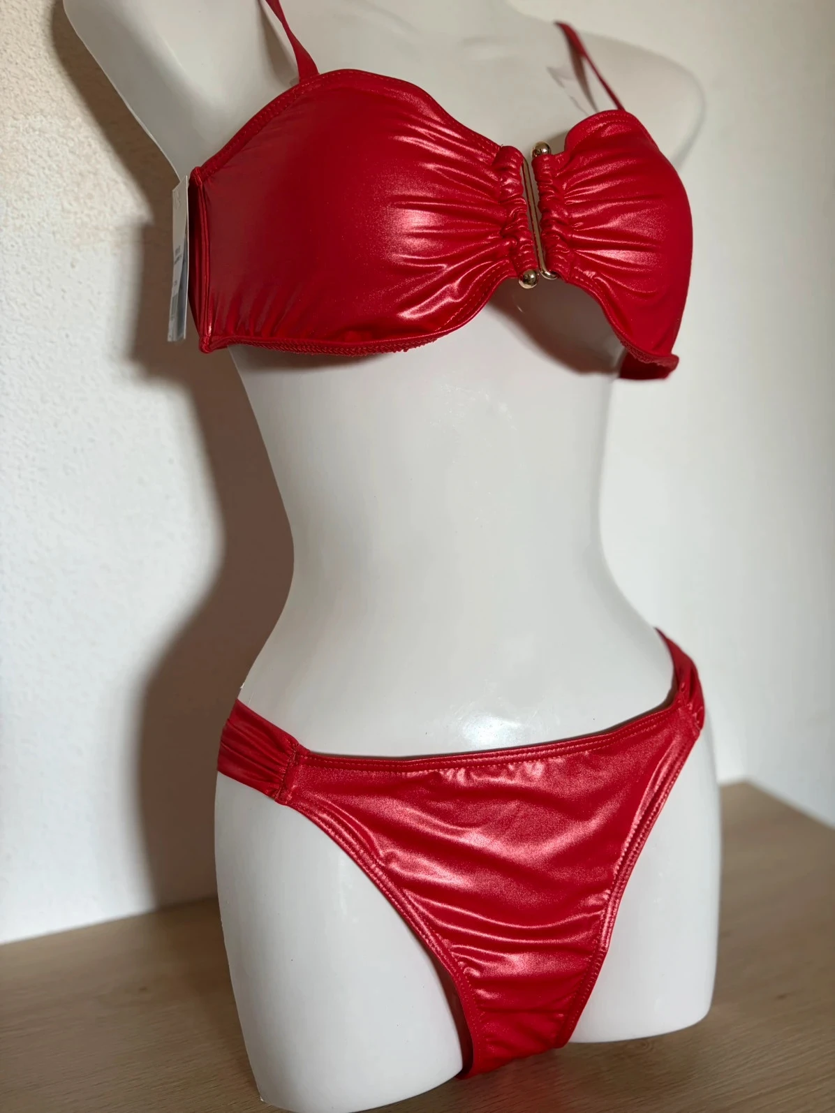 Bikini de la marca KIWI talla 4O - con etiqueta - rojo coral 🪸 – photo 3